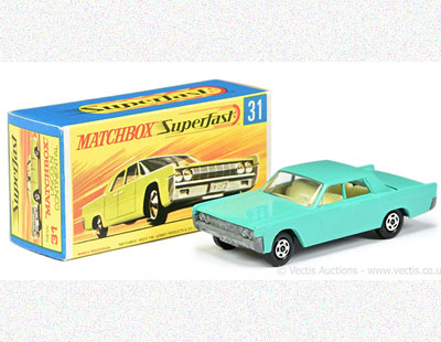 Matchbox Superfast 31c Lincoln Continental Pre-production trial model 