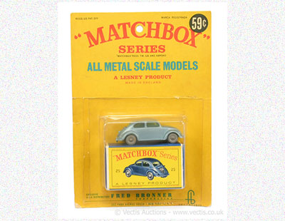 Matchbox Regular Wheels 25b Volkswagen Beetle - unconfirmed Stannard Code